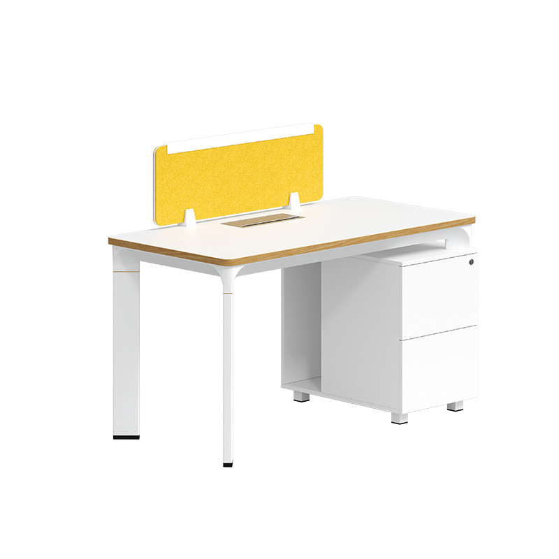 White Workstation Desk Office Furniture Modular 1 2 6 People Office Table