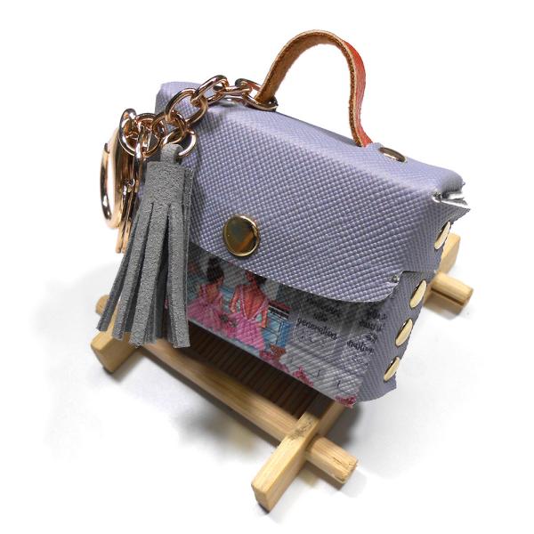 Buy cheap Mini Storage Bag OEM / ODM Mini Leather Coin Purse With Keychain from wholesalers