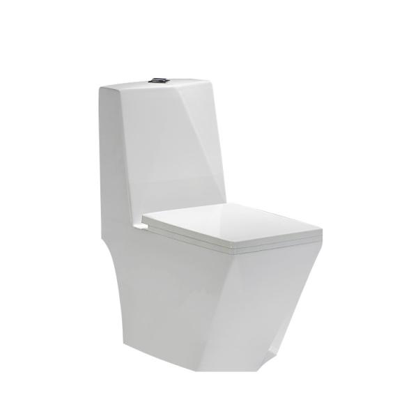 Buy cheap Luxury Gravity Flushing Conjoined Toilet Bathroom Ceramic One Piece Western Toilet from wholesalers