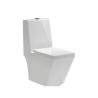 Buy cheap S Trap One Piece Top Flush Toilet Diamond Shape Ceramic Bowl from wholesalers