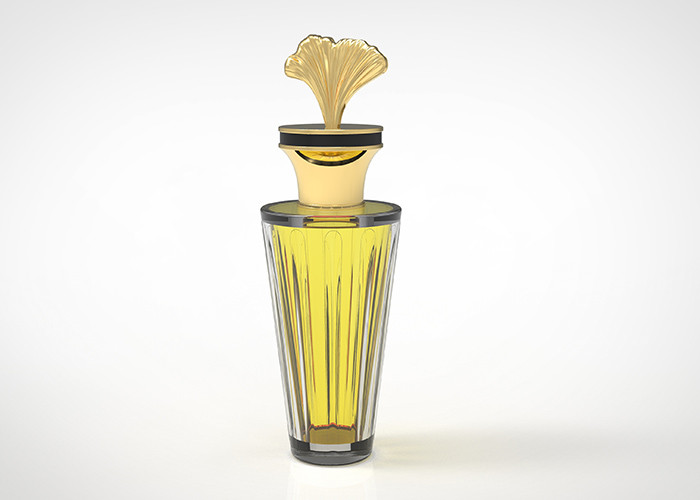 Luxury Creative Apricot Leaf Universal Custom Logo Fragrance Cap Fea 15Mm Zamac Metal