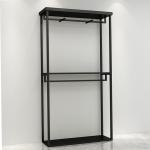 Polish Clothes Store Rack For Wardrobe Shop Electroplate Surface OEM ODM
