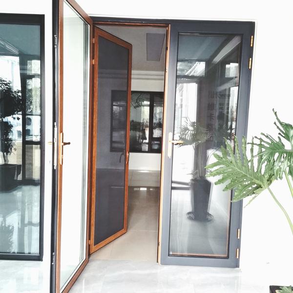 Buy cheap PVC Windproof Double Hinged Patio Doors Window Impact Resistance Odm from wholesalers