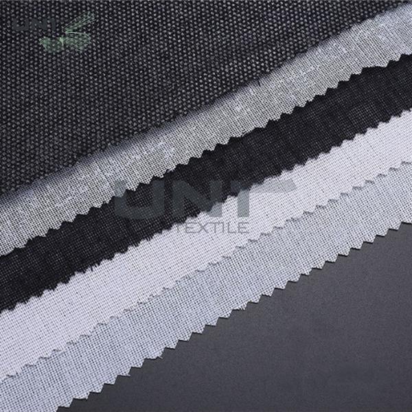 Quality 270gsm Resin Woven Interlining Textile Curtain Shirt Interlining for sale