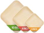 Biodegradable 6" Square Palm Leaf Serving Tray For Charcuterie