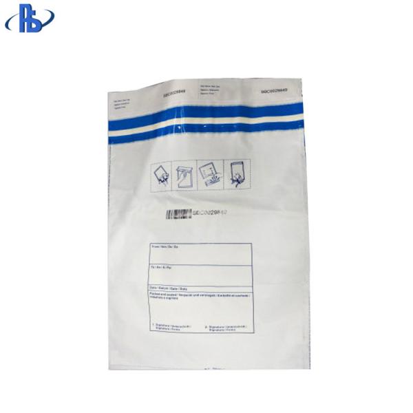 Buy cheap Transport safety bag tamper proof Plastic Seal Bags Evident Security Cash Deposit Bags from wholesalers