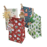 Buy cheap 70g Kraft Paper Christmas Food Packaging Oil Proof Bag For Baked Bread product