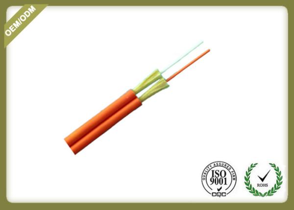 Buy cheap 2 Core Indoor Fiber Optic Cable , Duplex Zipcord Single Mode Fiber Optic Cable from wholesalers