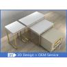 Buy cheap Hypermarket Stainless Steel Jewelry Display Table Without Glass 3 Years Warranty from wholesalers