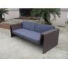 Buy cheap Double Seat Cane Lover Sofa , Washable Synthetic Rattan Couch from wholesalers
