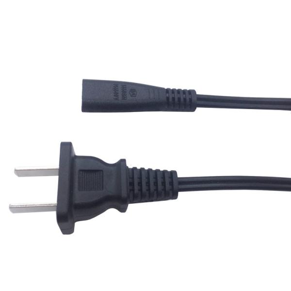 Buy cheap Durable 2pin black power spring cable for shaver copper power cord from wholesalers