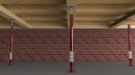 High Capacity Structural Steel Basement Floor Jack Corrosion Resistance