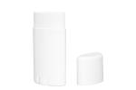 15g 50g 75g Plastic PP Oval Deodorant Stick Container With Flat Top Cap 0.5 - 2