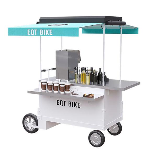 Easy Operating Scooter Food Cart With Heat Resistant 304 Stainless Steel
