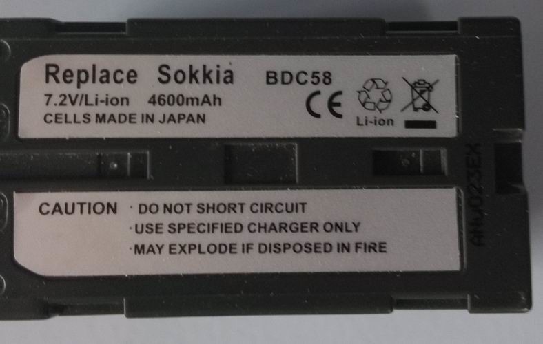 Sokkia Battery BDC58