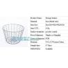 Buy cheap decorative laundry metal wire material storage basket, Vintage Metal Chicken Wire Removable Fabric Hanging Storage Baske from wholesalers