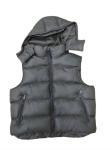 Red White Orange Grey Mens Puffer Vest With Hood Short 3xl 4xl 5xl