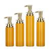 Buy cheap 500ml Plastic Empty Body Wash Clear Lotion Goldpump Shampoo Bottle Packaging from wholesalers