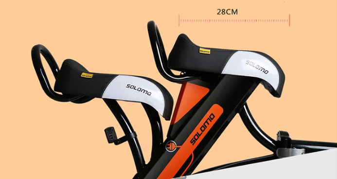 12 Inch 36V Foldable Electric Bike With Two Seats Lithium Battery Brushless Motor