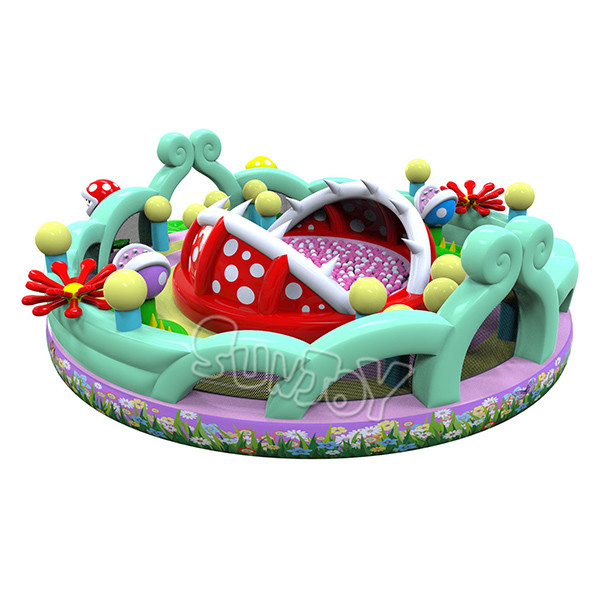 Portable Maneater Ball Pit 9.3*8.1*2.5m Inflatable Play Park