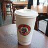 Buy cheap 80mm 90mm Biodegradable Bagasse Coffee Cups 8oz 12oz 16oz With Lids from wholesalers