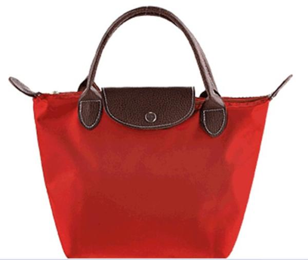 Buy cheap Fashion Foldable Ladies Tote Bags Red Polyester Handbags Promotional from wholesalers