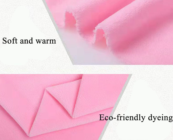 100% Polyester Polyester Minky Fabric Super Soft Velboa Knitted