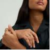 Buy cheap OEM ODM Mens 14K Gold Signet Ring Women'S Zircon Gold Ring Customized from wholesalers