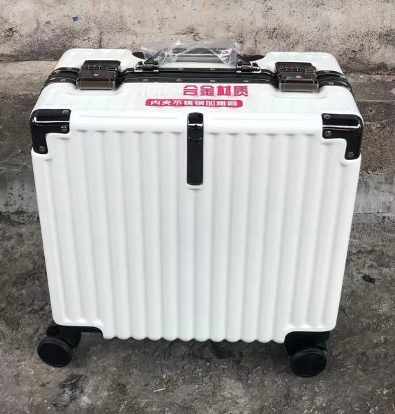 Buy cheap Aluminium Frame Trolley Suitcase Men Women Boarding Bag ABS PC Luggage from wholesalers