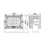 Buy cheap Square 60w Car LED Headlights For Truck SUV ATV CE RoHS Certification from wholesalers