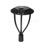 Dark Bronze Shell Post Top LED Street Lights 80W 5000K For Residential Area