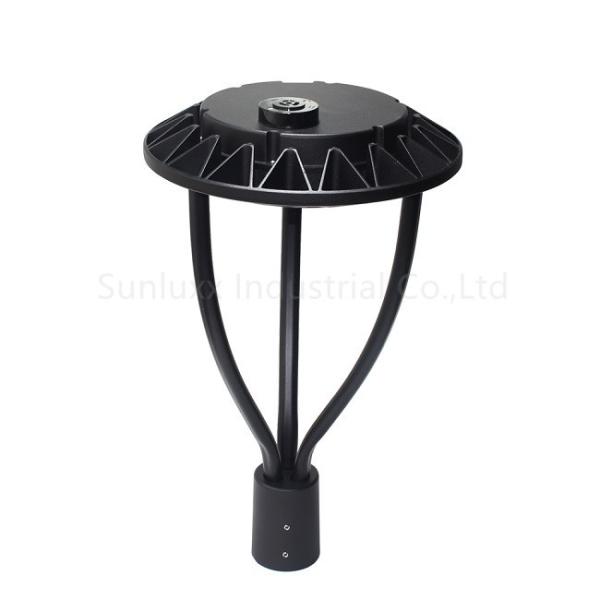 Dark Bronze Shell Post Top LED Street Lights 80W 5000K For Residential Area