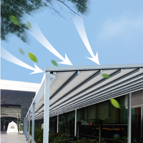 Aluminium Retractable Awning Customized Screen Pergola With Led Lights