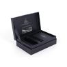 Buy cheap Silver Stamping Aromatherapy Gift Box , 2mm Thickness Black Gift Box With Ribbon from wholesalers