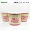 Buy cheap Disposable food grade paper popcorn buckets container for take away food packaging from wholesalers