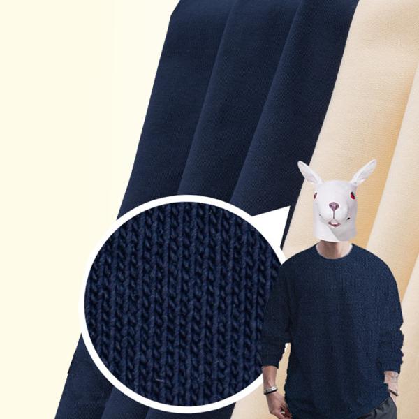 Buy cheap Double Faced 100% Cotton Solid Knit Fabric Smooth For French Terry from wholesalers