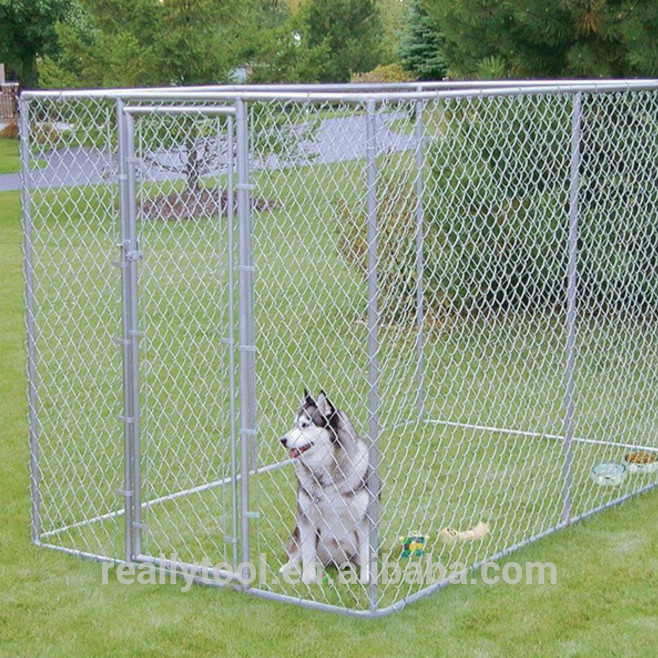 Rust Resistant Galvanized Steel 4x4m Dog Run Kennel