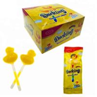 Buy cheap OEM Healthy Lollipops Duck Shape Halal Fluorescent Stick Light Up Candy product