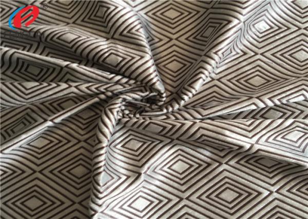 Buy cheap Diamond Check Printed Warp Knitting Polyester Velvet Fabric For Furnure from wholesalers