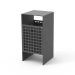 EN840 Certificate Stand Lid 30L Steel Outdoor Trash Can