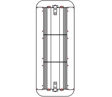 Flip Door 188 Two-Phase 2.5-Digit 540MM RYG Countdown Timer Road Safety Traffic Light