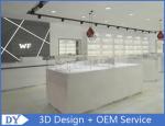 High Wooden Shelf Jewellery Shop Display Cabinets For Showroom