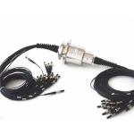 Multi Channel Rotary Fiber Optic Slip Ring 850nm 1550Nm Stainless Steel Housing
