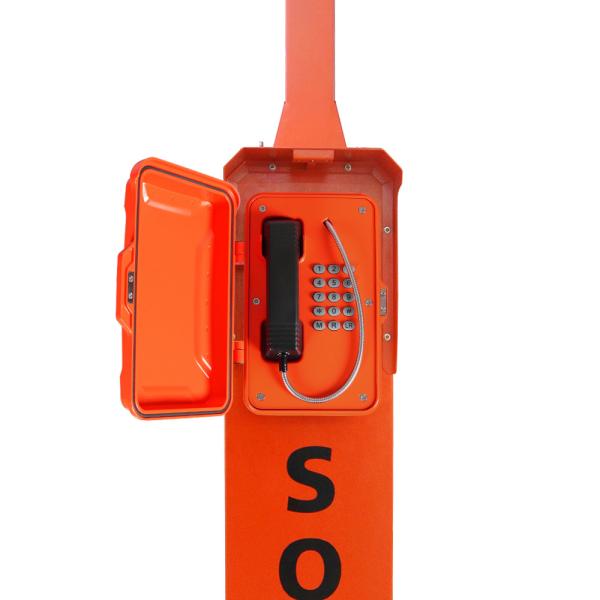Buy cheap Pillar Mounting Emergency Phone Tower , ​Highway SOS Emergency Phone With Solar Panel from wholesalers