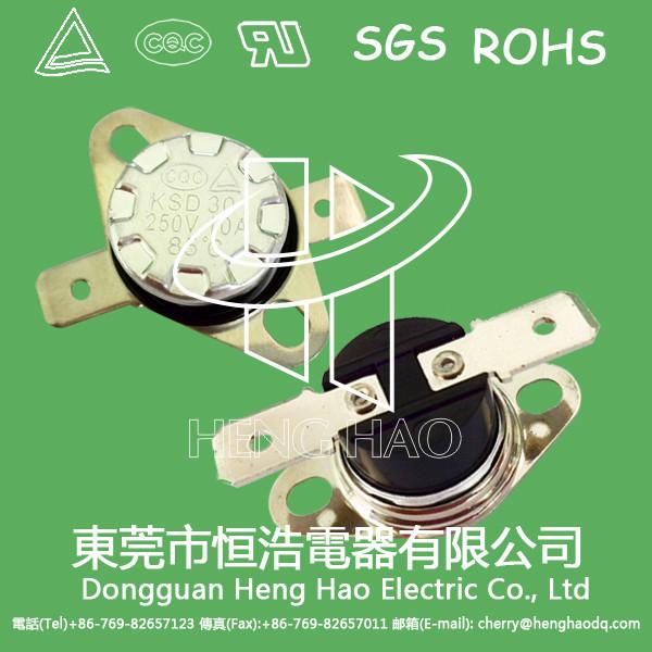 Buy cheap KSD301 auto reset thermostat,KSD301 temperature thermostat from wholesalers
