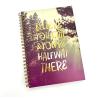 Buy cheap Hole Punch Golden Binding Spiral Notebook Printing Blank Pages from wholesalers