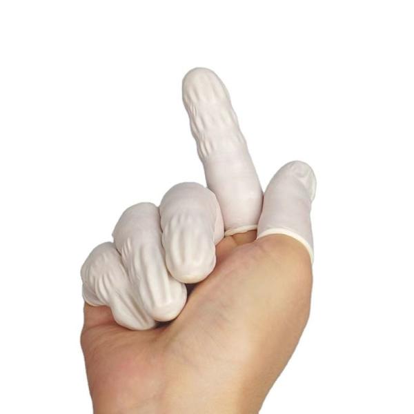 Buy cheap Thick Powder Free Finger Cots 100% Pure Natural Latex ESD Safety Gloves For Electronics Manufacturing from wholesalers