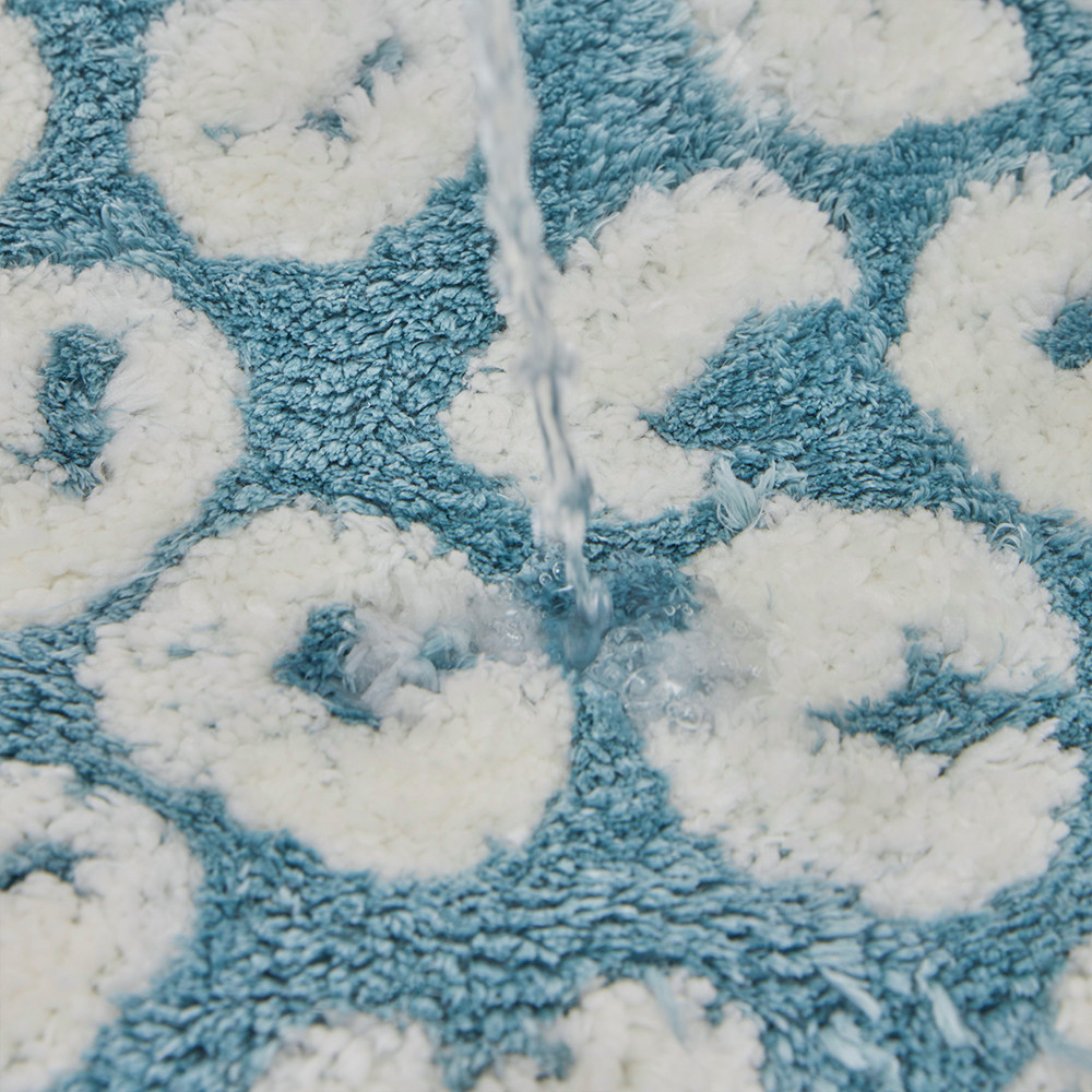Polyester Chenille Plush Non Slip Absorbent Tufted Bath Mat