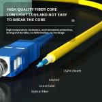 Wavelength 850nm/1310nm/1550nm Low Loss Fiber Optic Pigtail 1Core 2mm HXCOWO SC
