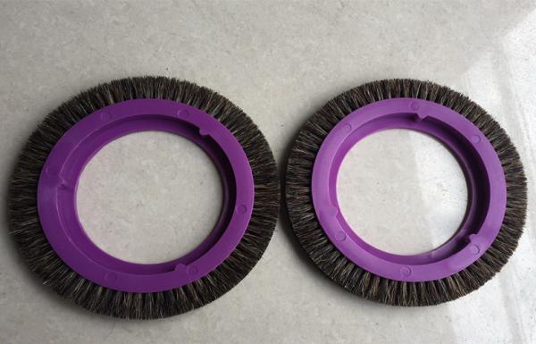 Buy cheap Nylon PVC PE Bristles Brushes Wheel Lightweight For Stenter Machinery Parts from wholesalers